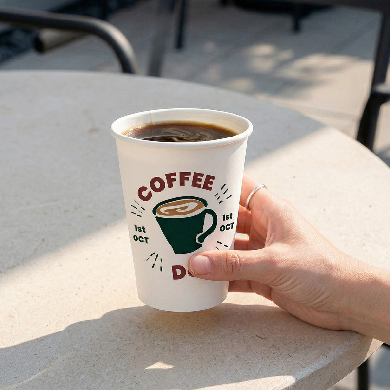12 oz Custom Recyclable Paper Cups
