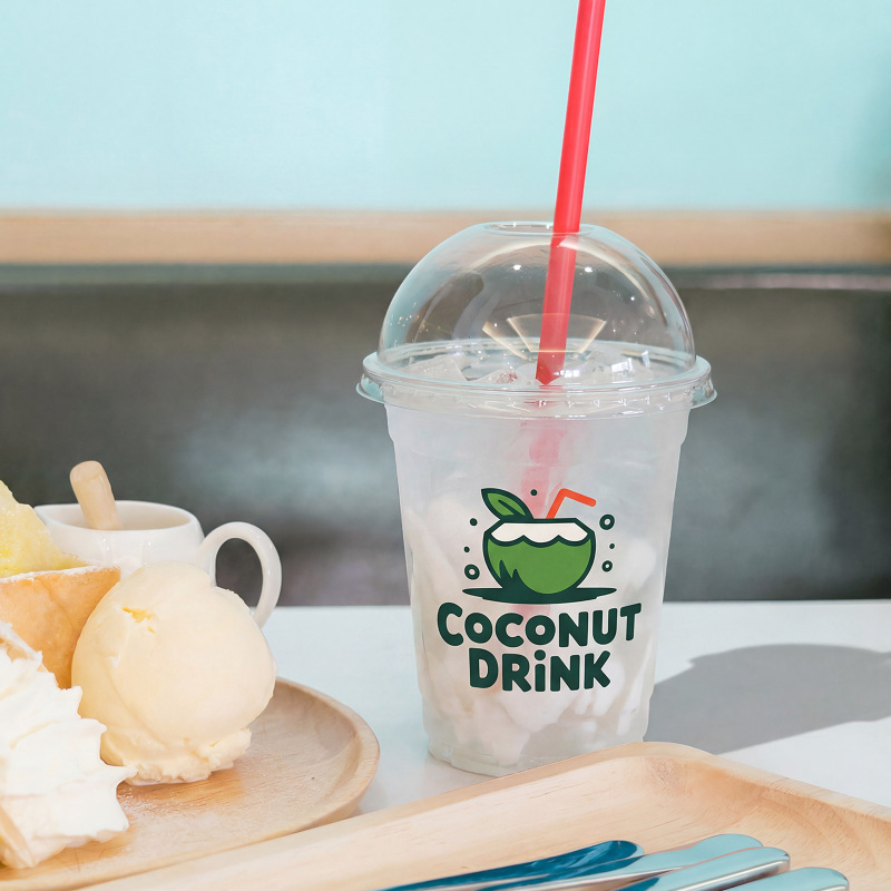 12 oz Custom Recyclable Plastic Cups