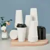 Blank Recyclable Paper Cups with Lids - RACETOP