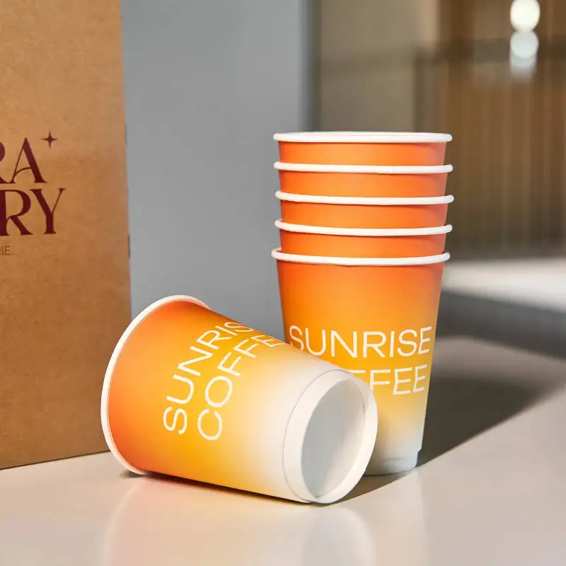12 oz Custom Compostable Double Wall Paper Cups – PLA Lined & Full ...