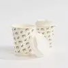 12 oz Custom Recyclable Double Wall Paper Cups with Lids-SPU RacetopPrint