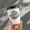 12 oz Custom Recyclable Double Wall Paper Cups with Lids-SPU RacetopPrint