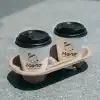 12 oz Custom Recyclable Paper Cups with Lids-SPU RacetopPrint