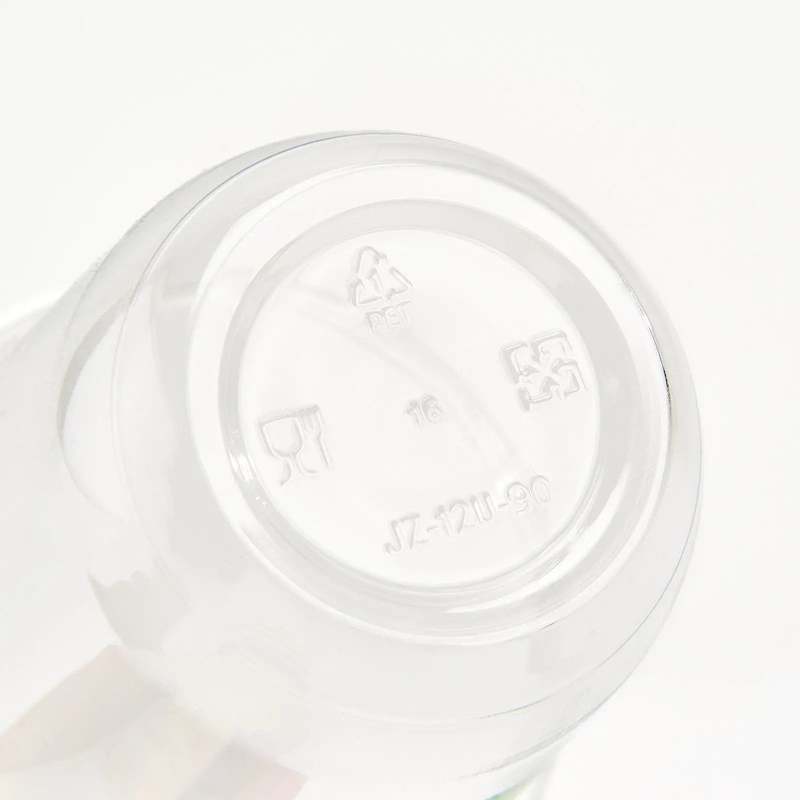 12 oz Custom Recyclable Round Bottom Plastic Cups-SPU RacetopPrint