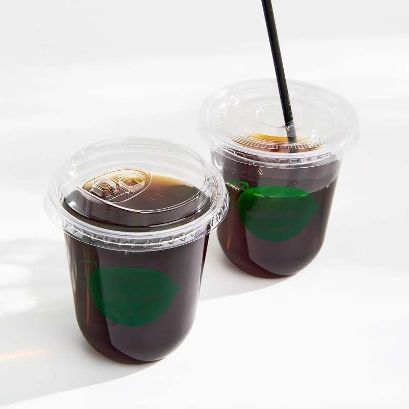 12 oz Custom Recyclable Round Bottom Plastic Cups-SPU RacetopPrint