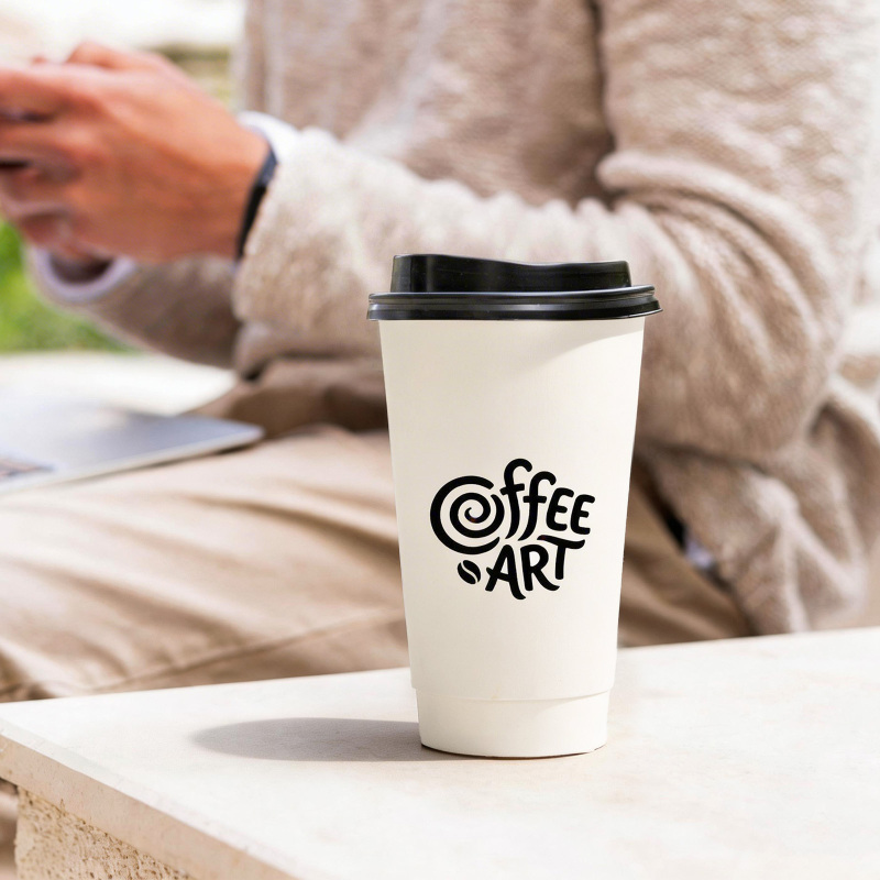 16 oz Custom Recyclable Double Wall Paper Cups