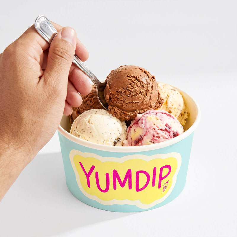 16 oz Custom Recyclable Ice Cream & Yogurt Cups