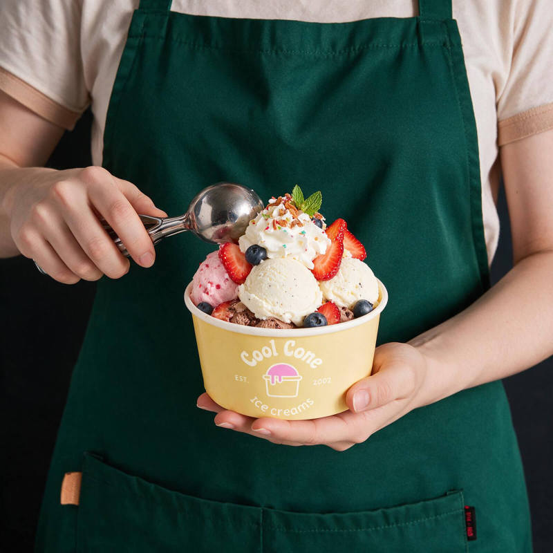16 oz Custom Recyclable Ice Cream & Yogurt Cups