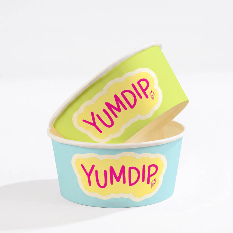 16 oz Custom Recyclable Ice Cream & Yogurt Cups