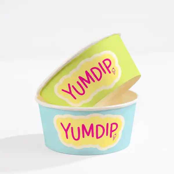 16 oz Custom Recyclable Ice Cream & Yogurt Cups