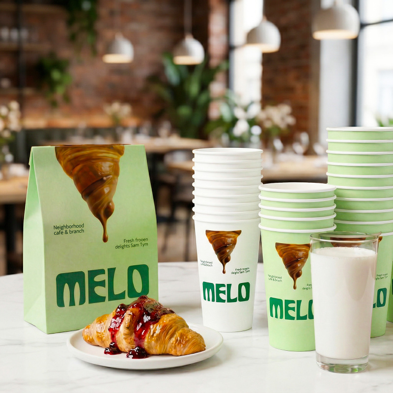 16 oz Custom Recyclable Paper Cups