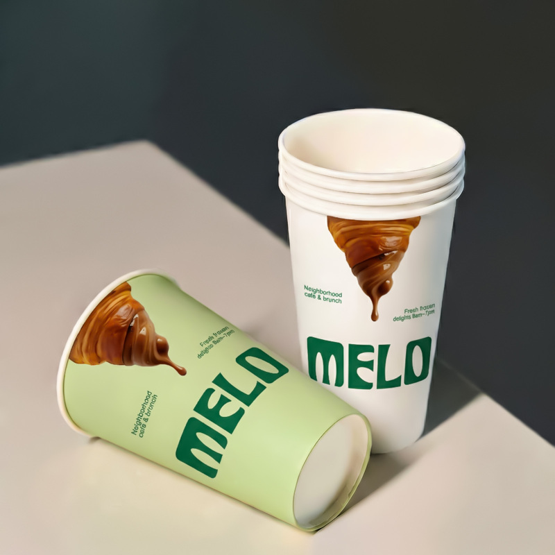16 oz Custom Recyclable Paper Cups
