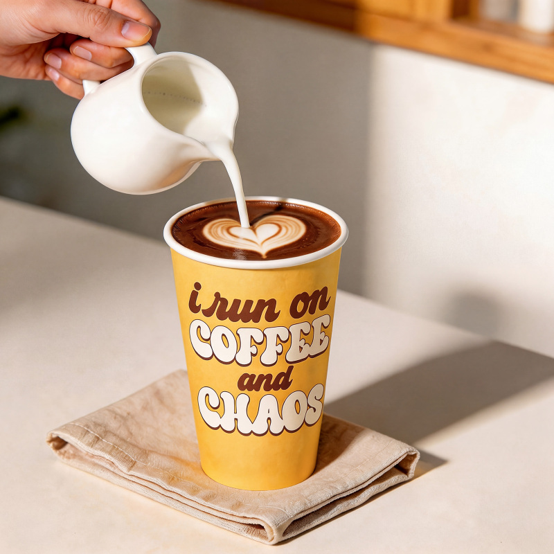 16 oz Custom Recyclable Paper Cups