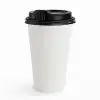 16 oz Blank Recyclable Paper Cups with Lids-SPU RacetopPrint