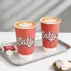 16 oz Custom Compostable Double Wall Paper Cups-SPU RacetopPrint