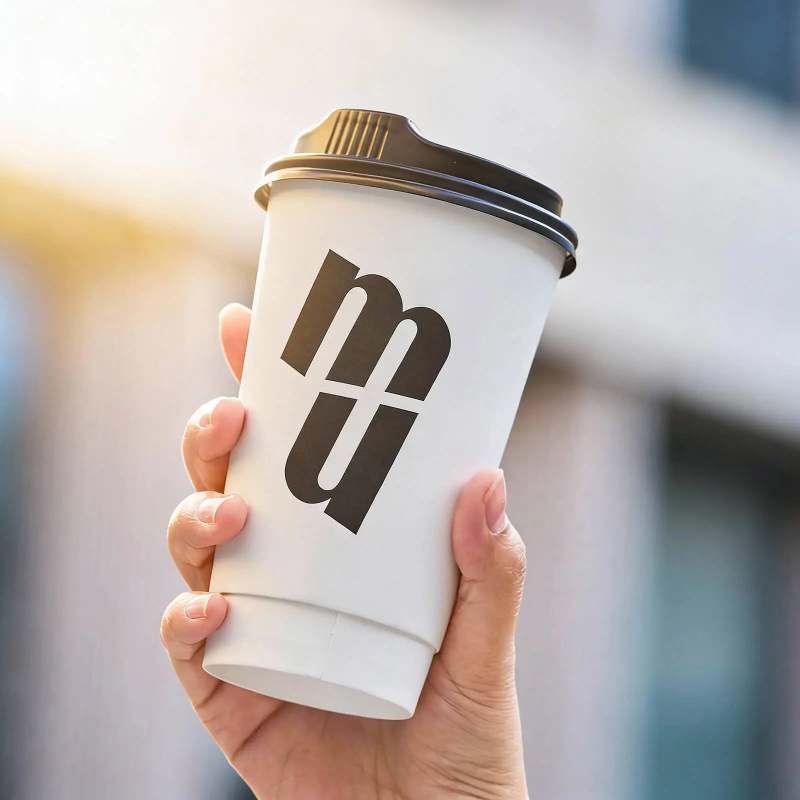 16 oz Custom Compostable Double Wall Paper Cups-SPU RacetopPrint