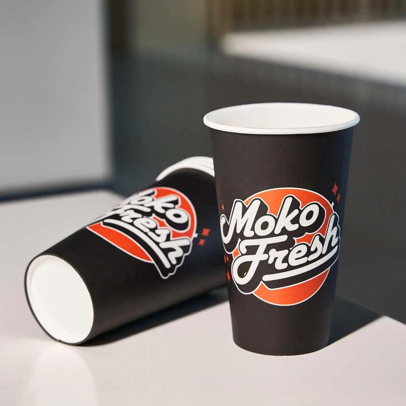 16 oz Custom Compostable Paper Cups-SPU RacetopPrint