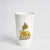 16 oz Custom Recyclable Paper Cups with Lida RacetopPrint