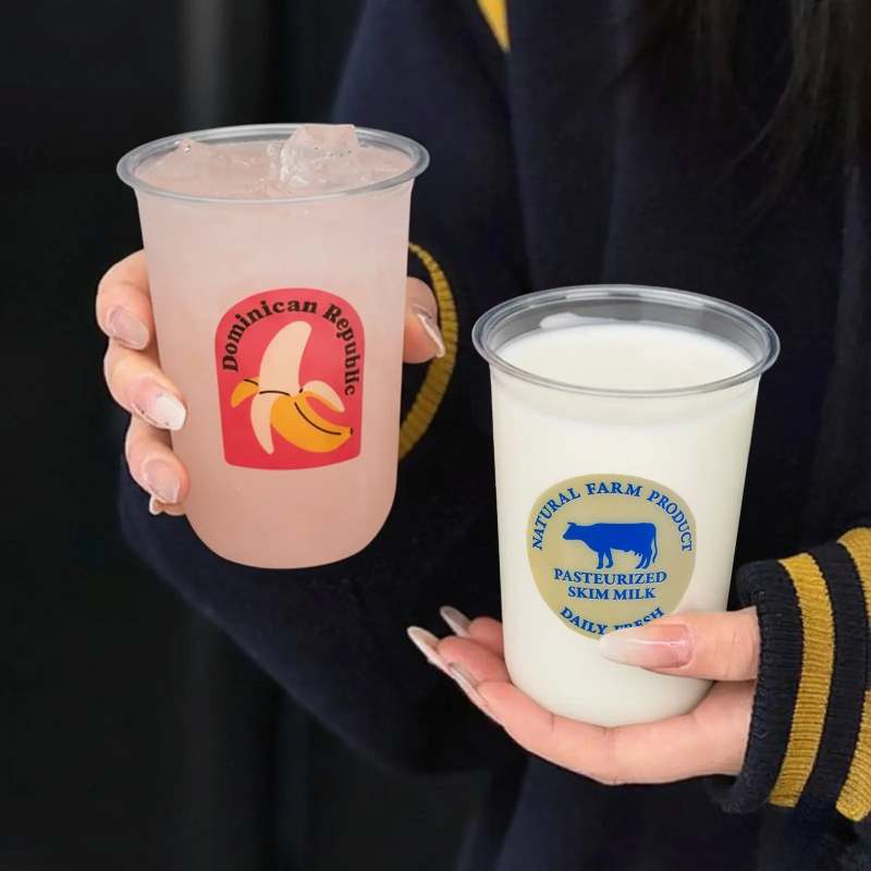 16 oz Custom Recyclable Round Bottom Plastic Cups-SPU RacetopPrint