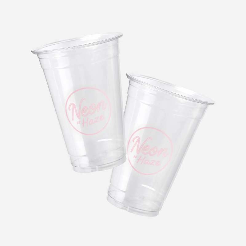 20 oz Blank Recyclable Plastic Cups-SPU RacetopPrint