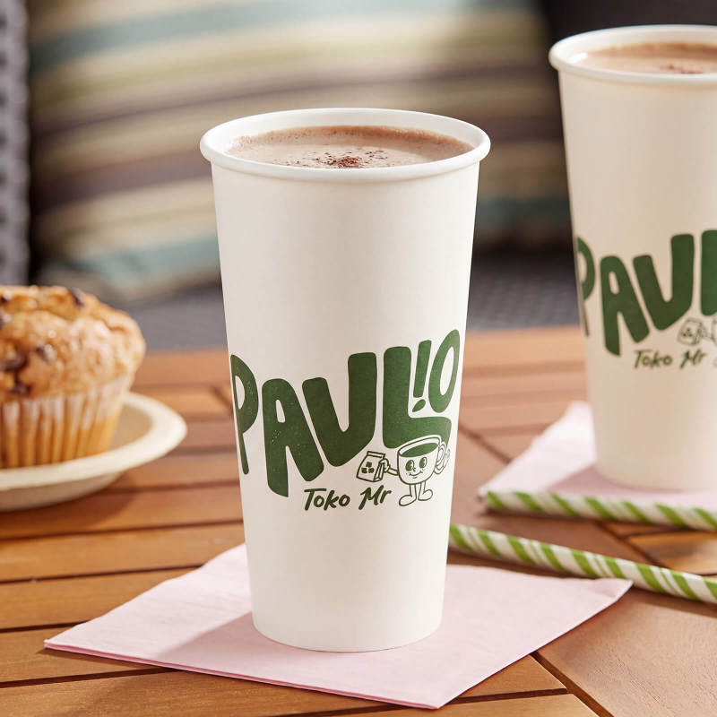 22 oz Custom Recyclable Paper Cups-SPU