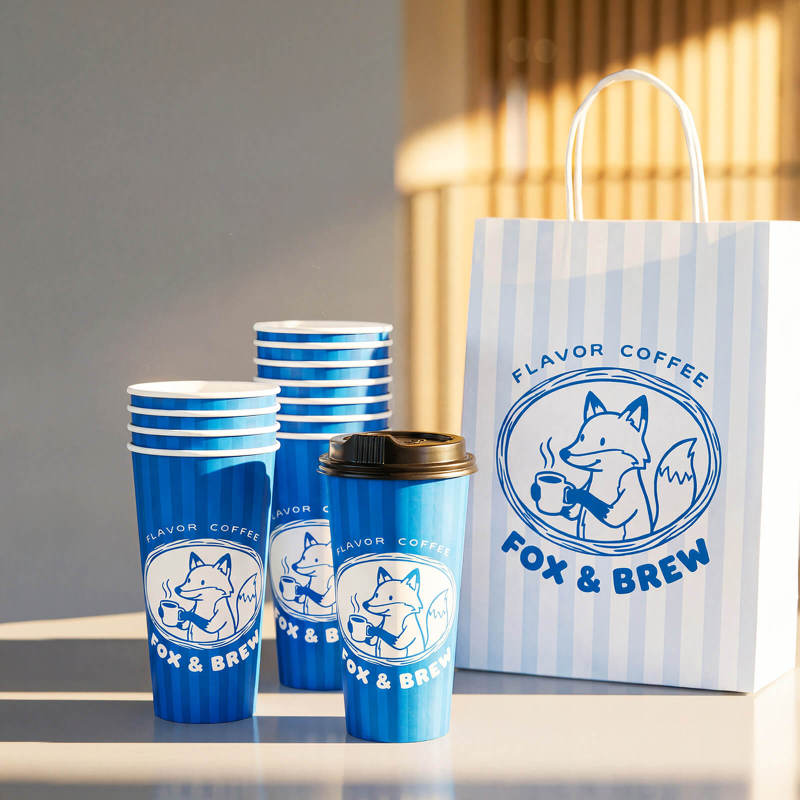 22 oz Custom Recyclable Paper Cups-SPU