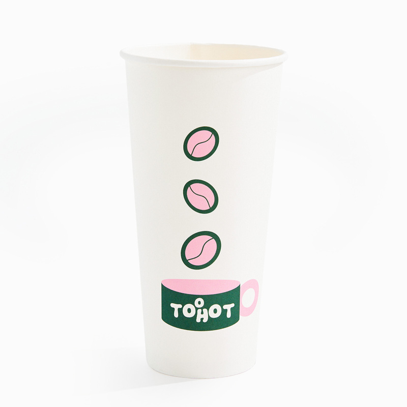 22 oz Custom Recyclable Paper Cups-SPU