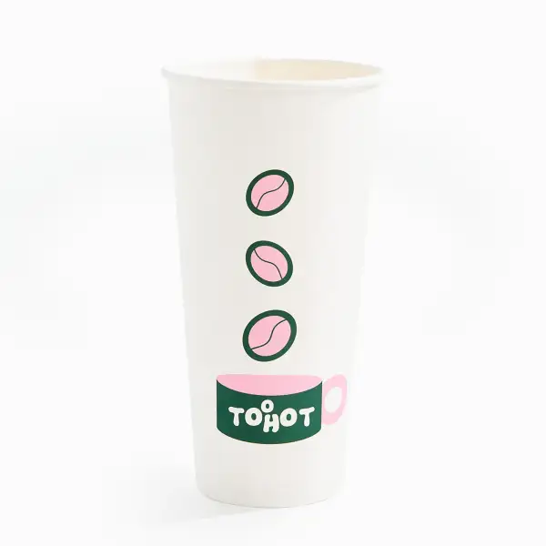 22 oz Custom Recyclable Paper Cups