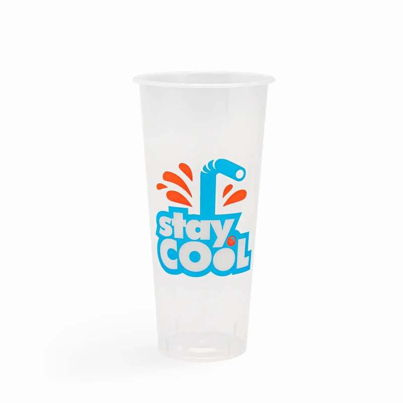 22 oz Custom Premium Recyclable PP Plastic Cups-SPU RacetopPrint
