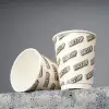 12 oz Custom Recyclable Double Wall Paper Cups Whit Lids RacetopPrint