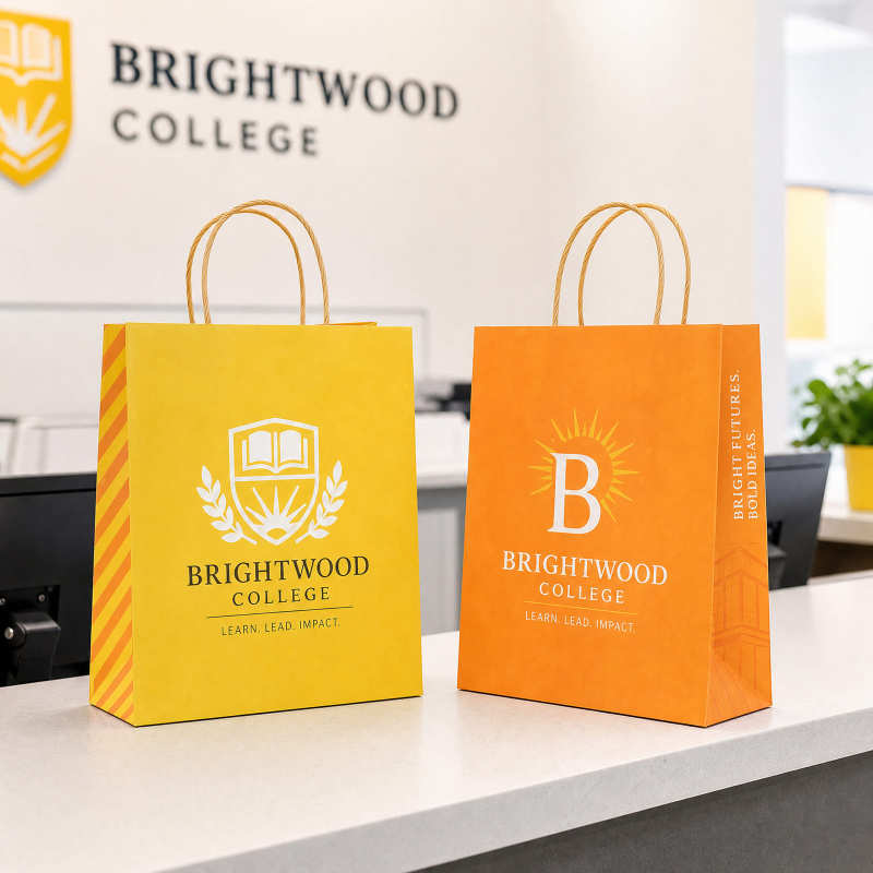 Custom Reinforced Kraft Paper Bags-测试 RacetopPrint