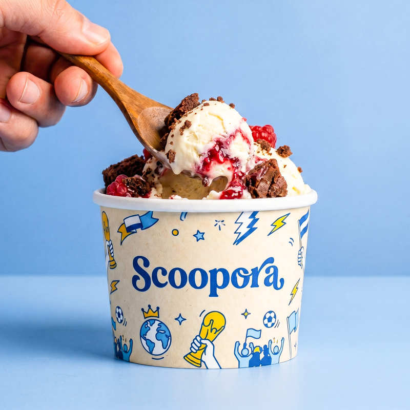 3 oz Custom Recyclable Ice Cream & Yogurt Cups-SPU RacetopPrint