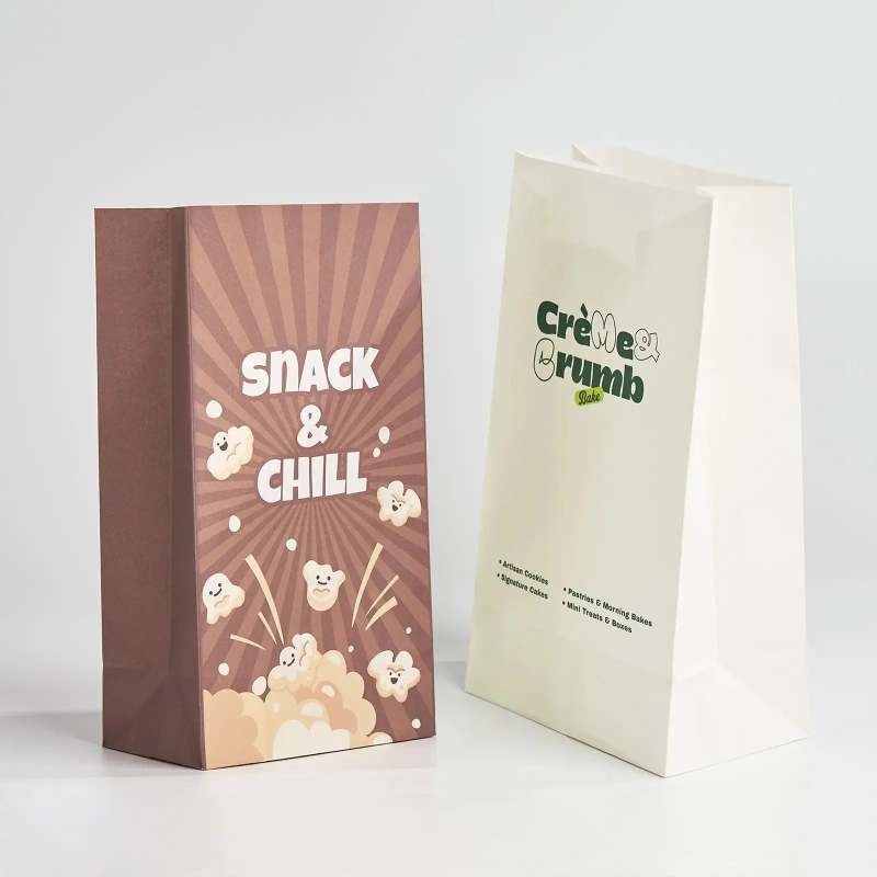 Custom Popcorn & Lunch Paper Bags-SPU RacetopPrint