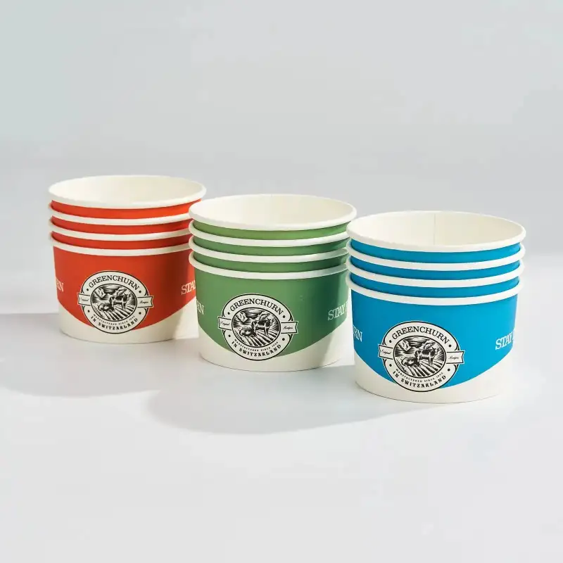 5 oz Custom Ice Cream Cups Wholesale - Recyclable Ice Cream Cups