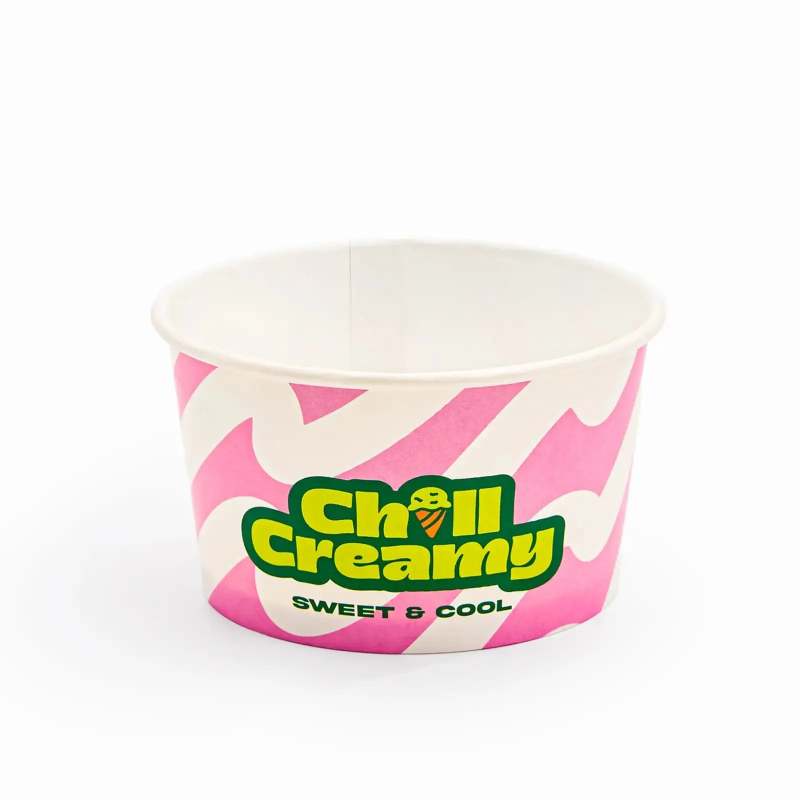 6 oz Custom Recyclable Ice Cream & Yogurt Cups-SPU RacetopPrint