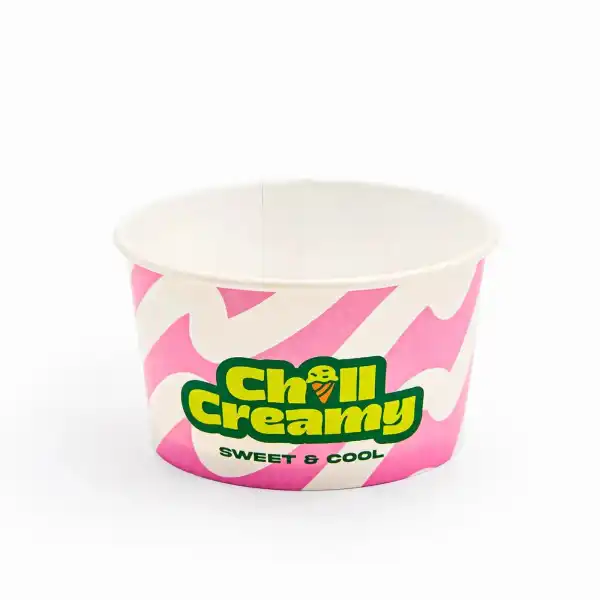 6 oz Custom Recyclable Ice Cream & Yogurt Cups