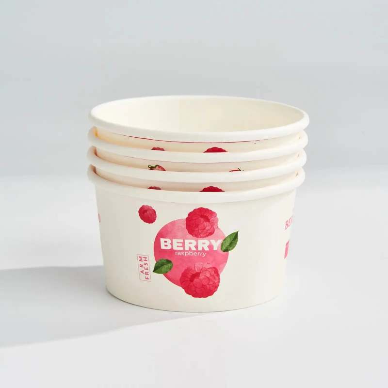 6 oz Custom Recyclable Ice Cream & Yogurt Cups-SPU RacetopPrint