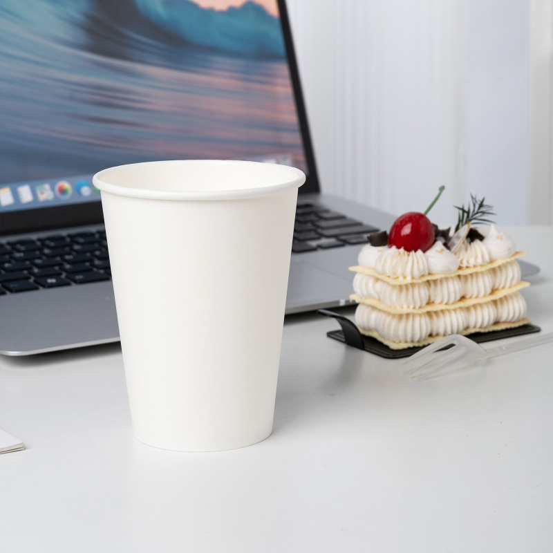 8 oz Blank Recyclable Paper Cups