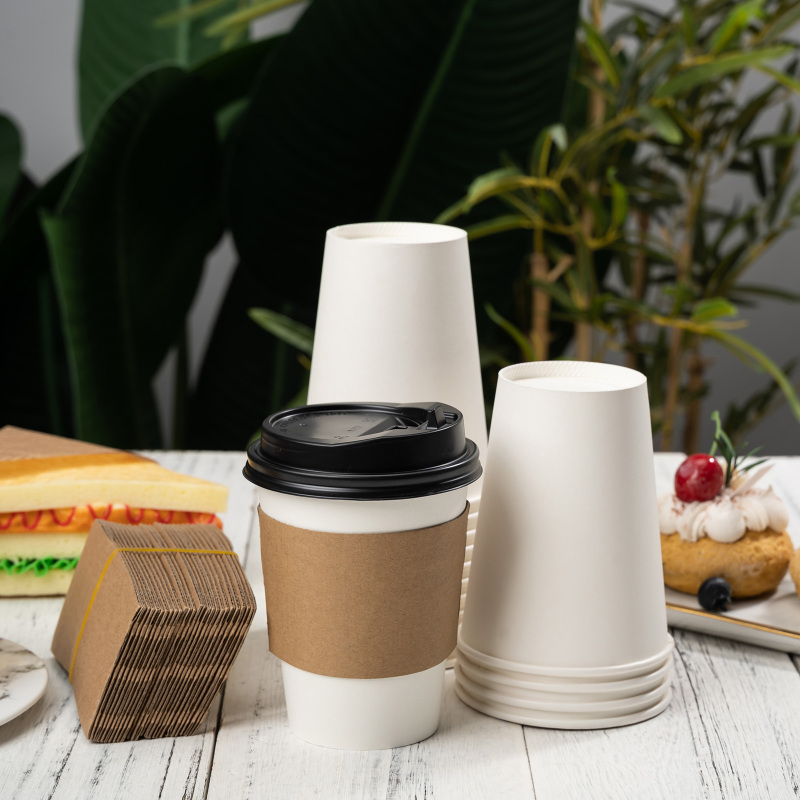 8 oz Blank Recyclable Paper Cups