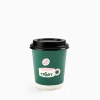 8 oz Custom Recyclable Double Wall Paper Cups with Lids