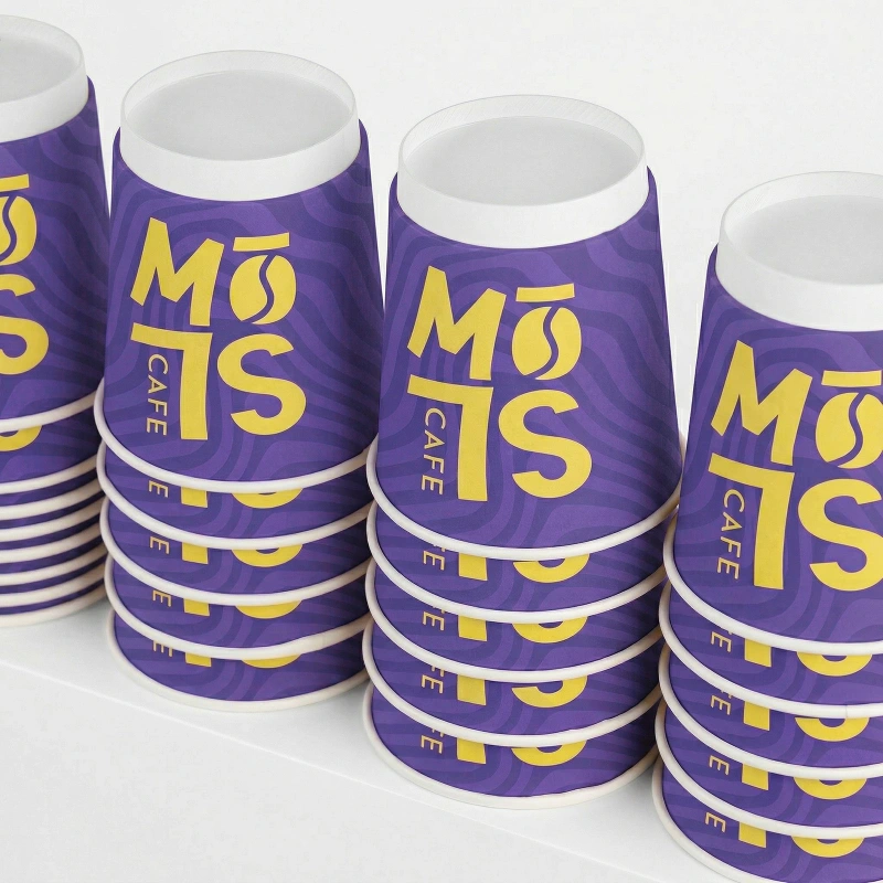 8 oz Double Wall Paper Cup Wholesale - Hot Coffee Cups with Logo ...