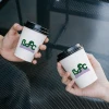 8 oz Custom Recyclable Paper Cups with Lids