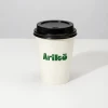 8 oz Custom Recyclable Paper Cups with Lids