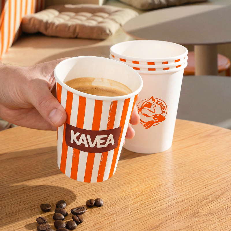 8 oz Custom Recyclable Paper Cups