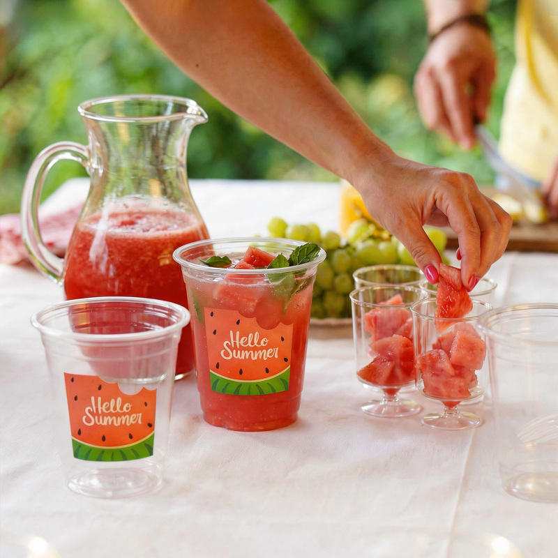 8 oz Custom Recyclable Plastic Cups