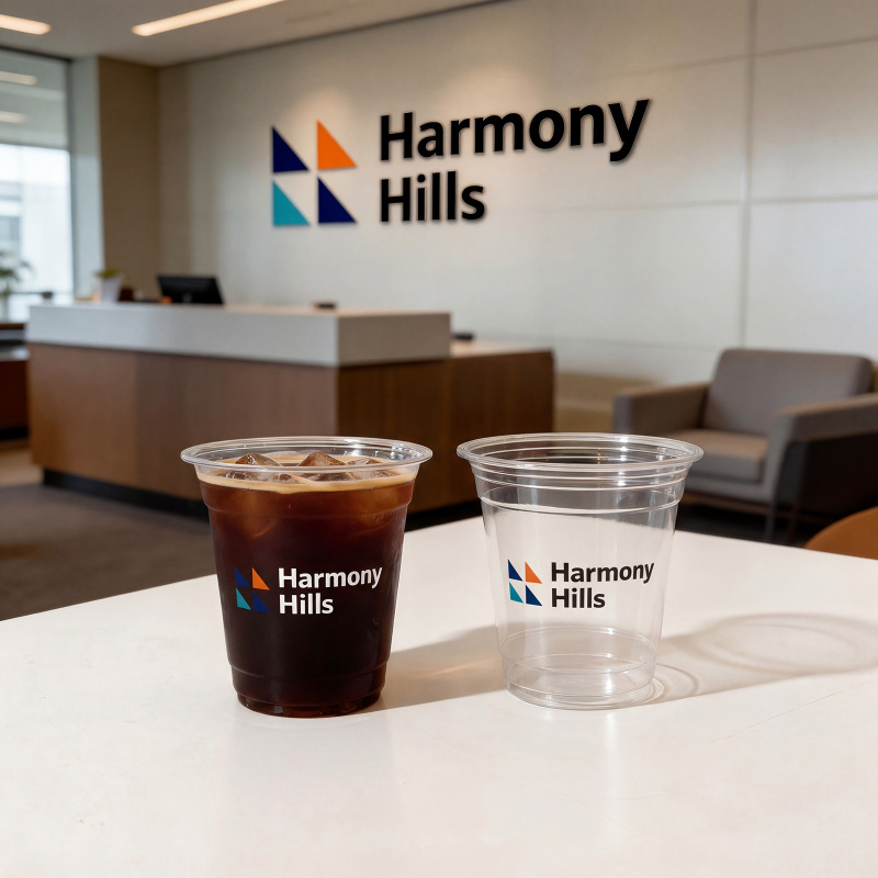 8 oz Custom Recyclable Plastic Cups