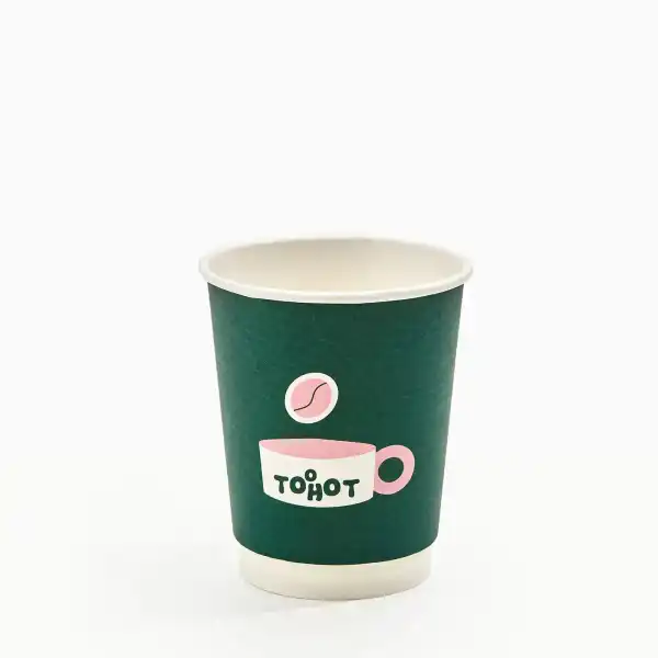 8 oz Custom Recyclable Double Wall Paper Cups