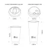 Custom In-Mold Label Plastic Cups