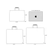 Custom Shopping Plastic Bags with Soft Loop Handles