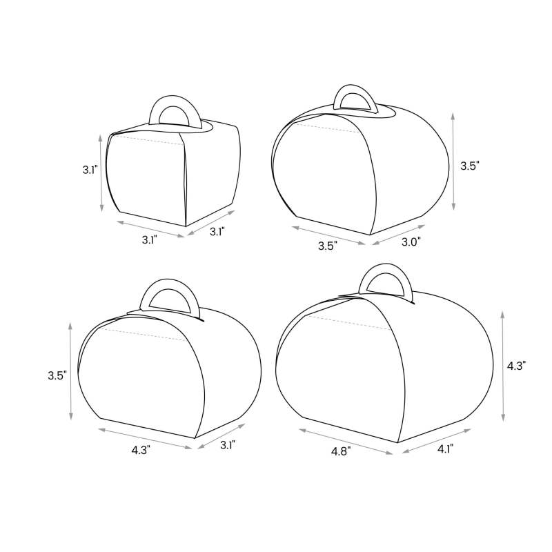 Custom Bakery Boxes with Handle-SPU